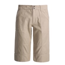 Pulp Knee-Length Shorts - Cotton (For Women) in Khaki - Closeouts
