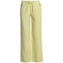 Pulp Linen Drawstring Pants (For Women) in Lettuce - Closeouts