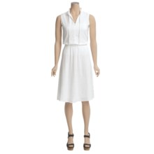 Pulp Linen Novelty Dress - Sleeveless (For Women) in White - Closeouts