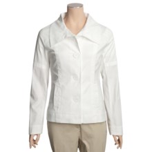 Pulp Mini Pique Jacket - Stretch Cotton (For Women) in White - Closeouts