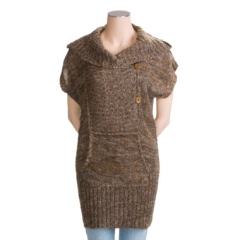Pulp Pullover Sweater - Wool-Acrylic (For Women) in Coffee Bean/Tigers Eye/Off White