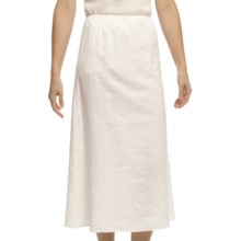 Pulp Silk-Cotton Jacquard Skirt - Elastic Waistband (For Women) in White - Closeouts