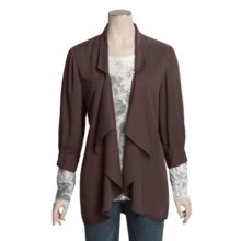 Pulp TENCEL® Cardigan Shirt - Long Sleeve (For Women) in Mocha - Closeouts