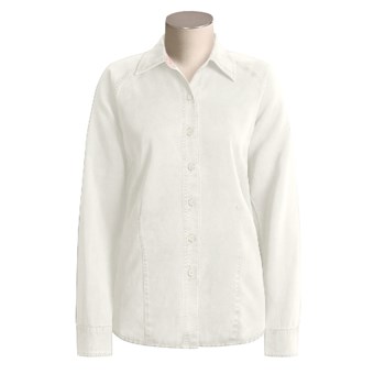 Pulp TENCEL® Raglan Shirt - Long Sleeve (For Women) in Winter White