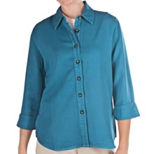 Pulp TENCEL® Shirt - 3/4 Sleeve (For Women) in Dk Teal - Closeouts