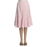 Pulp Tiered Linen Skirt (For Women)