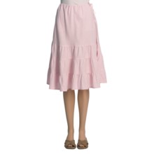 Pulp Tiered Linen Skirt (For Women) in Pink - Closeouts