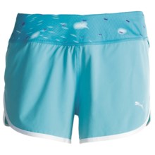 Puma Mesh Running Shorts (For Women) in Blue Atoll - Closeouts