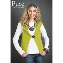 Pure Handknit Andrea Sweater Vest (For Women) in Lucky Yellow - Closeouts