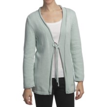 Pure Handknit Asa Tie-Front Cardigan Sweater (For Women) in Village Sage - Closeouts