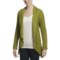 Pure Handknit Asha Cocoon Cardigan Sweater - Open Front (For Women) in Calabria Olive