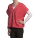Pure Handknit Bella Cotton Knit Poncho (For Women)