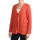 Pure Handknit Earth Cardigan Sweater - One-Button (For Women)