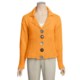 Pure Handknit Eco Cardigan Sweater - Mixed Media Buttons (For Women)