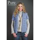 Pure Handknit Karli Cable Sweater - Short Sleeve (For Women)