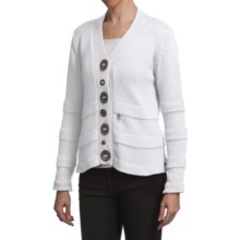 Pure Handknit Karon Cardigan Sweater (For Women) in Ethical White - Closeouts