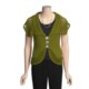 Pure Handknit Single-Knit Vest - Cotton, Oversized Crochet Detail (For Women)