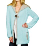 Pure Handknit Studio Classic Hoodie Sweater (For Women)