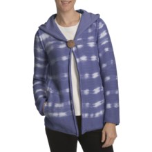 Pure Handknit Studio Classic Tie-Dye Hoodie Sweatshirt (For Women) in Blue Mountain High - Closeouts