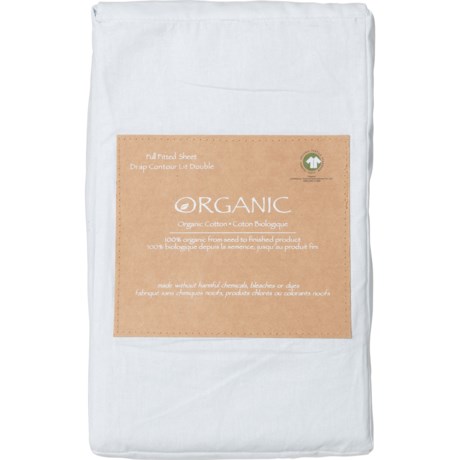 Organic Queen Cotton Fitted Sheet - Country Air Blue - COUNTRY AIR BLUE ( )