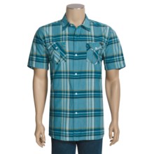 Quiksilver Morgan Plaid Shirt - Short Sleeve (For Men) in Blue - Closeouts