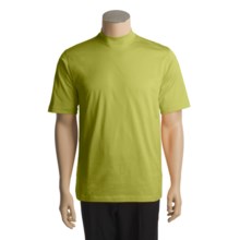 Raffi Mock Neck T-Shirt - Pima Cotton, Short Sleeve (For Men) in Pear - Closeouts