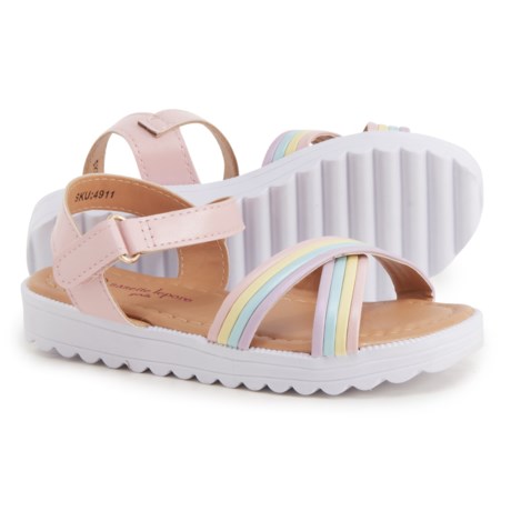 Nanette Lepore Rainbow Sandals (For Girls) - PINK (5T )