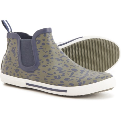 Joules Rainwell Leopard Chelsea Rain Sneakers - Waterproof (For Women) - KHAKI (6 )