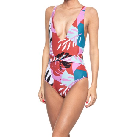Amuse Society Ramsey One-Piece Swimsuit (For Women) - ORCHID (L )