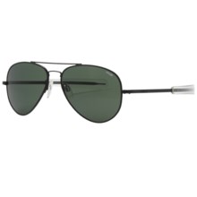 Randolph Concorde 57mm Sunglasses - Glass Lenses in Matte Black/Agx/Bayonet Temple - Closeouts