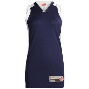 Rawlings Basketball Jersey - Sleeveless (For Women) in Navy