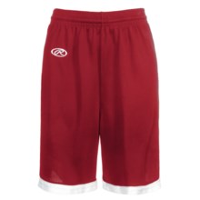 Rawlings Basketball Shorts (For Women) in Scarlet - Closeouts