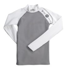 Rawlings Power Balance Arctic Fusion Compression Top - Long Sleeve (For Youth Boys) in White - Closeouts