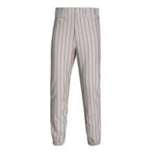 Rawlings Pro Weight Pinstripe Baseball Pants (For Men and Women) in Dodger Grey/Scarlet - Closeouts