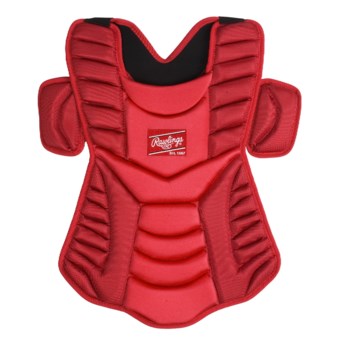 Rawlings Workhorse 17" Chest Protector (For Men and Women) in Scarlet