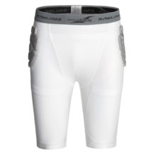 Rawlings Zoombang Compression Padded Girdle Shorts (For Men) in White - Closeouts