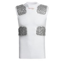 Rawlings Zoombang Compression Padded Shirt - 4-Piece (For Men) in White - Closeouts