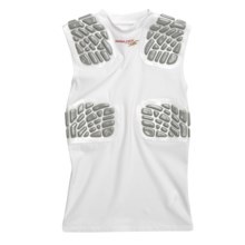 Rawlings Zoombang Compression Padded Shirt - 4-Piece (For Youth) in White - Closeouts