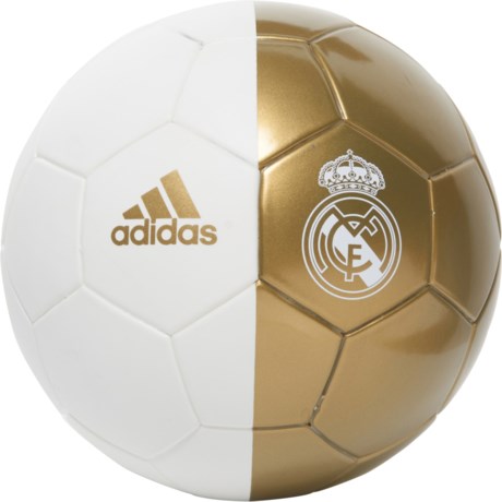 UPC 192616665886 product image for Real Madrid Mini Soccer Ball - Size 1 - WHITE/DARK FOOTBALL GOLD ( ) | upcitemdb.com