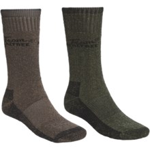 Realtree Heavyweight Socks - 2-Pack, Crew (For Men) in Olive/Brown - Closeouts