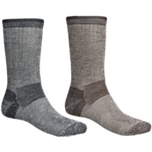 Realtree® Merino Wool Blend Socks - 2-Pack, Crew (For Men) in Brown/Black - Closeouts