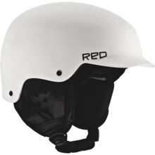 Red Mutiny Snowsport Helmet in White - Closeouts