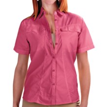 Redington Coastal Technical Guide Shirt - UPF 30+, Short Sleeve (For Women) in Hibiscus - Closeouts