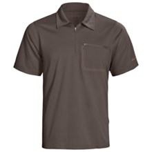 Redington Mazama Fishing Polo Shirt - UPF 30+, Zip Neck, Short Sleeve (For Men) in Basalt - Closeouts