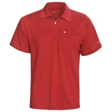 Redington Mazama Fishing Polo Shirt - UPF 30+, Zip Neck, Short Sleeve (For Men) in Red Snapper - Closeouts