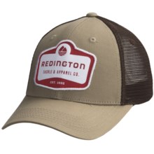 Redington Modern Logo Badge Trucker Hat (For Men) in Driftwood - Closeouts