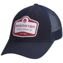 Redington Modern Logo Badge Trucker Hat (For Men) in Midnight Blue - Closeouts