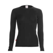 RedRam by Icebreaker Merino Wool Base Layer Top - Lightweight, Long Sleeve (For Women) in Black - Closeouts