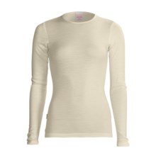 RedRam by Icebreaker Merino Wool Base Layer Top - Lightweight, Long Sleeve (For Women) in Snow - Closeouts