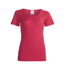 RedRam by Icebreaker Merino Wool Base Layer Top - Lightweight, Short Sleeve (For Women) in Lobster - Closeouts